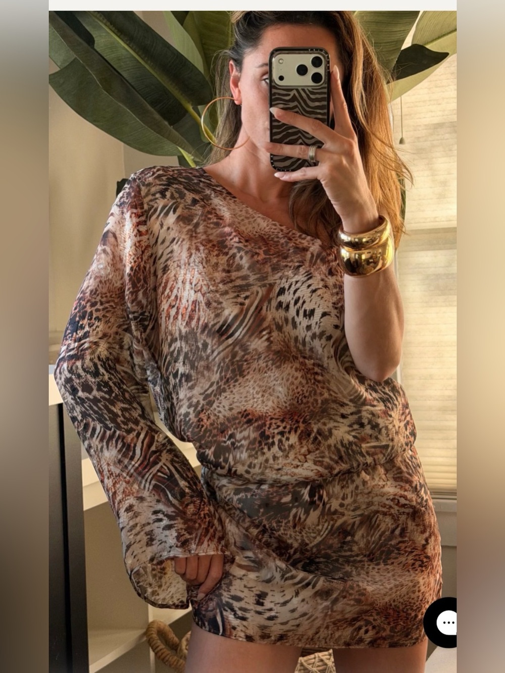 12th Tribe Kiki Animal Mini Dress